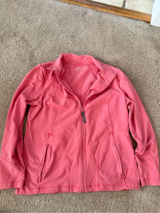 Talbots Jackets & Blazers - Talbots Coral Zip-Front Utility Jacket